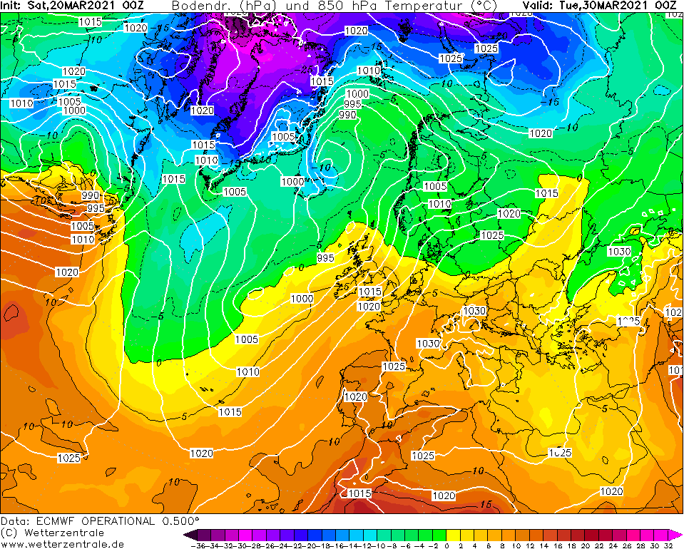 previsioni meteo lunedì 29 marzo 2021