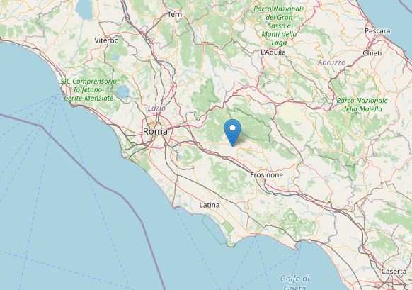 terremoto oggi lazio roma frosinone