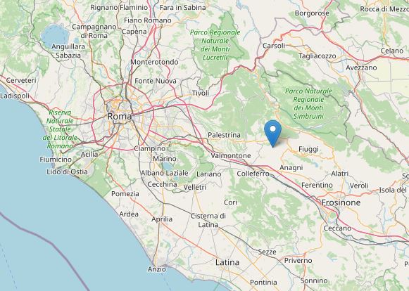 terremoto oggi lazio roma frosinone