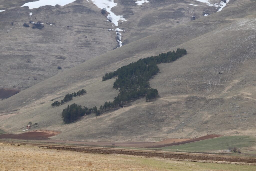 Semina della lenticchia a Castelluccio di Norcia