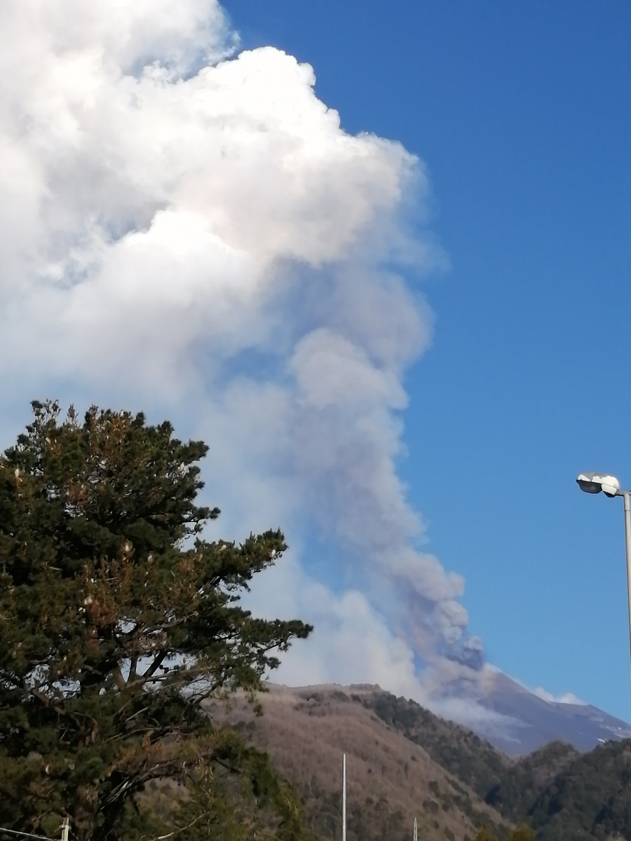 eruzione etna zafferana etnea