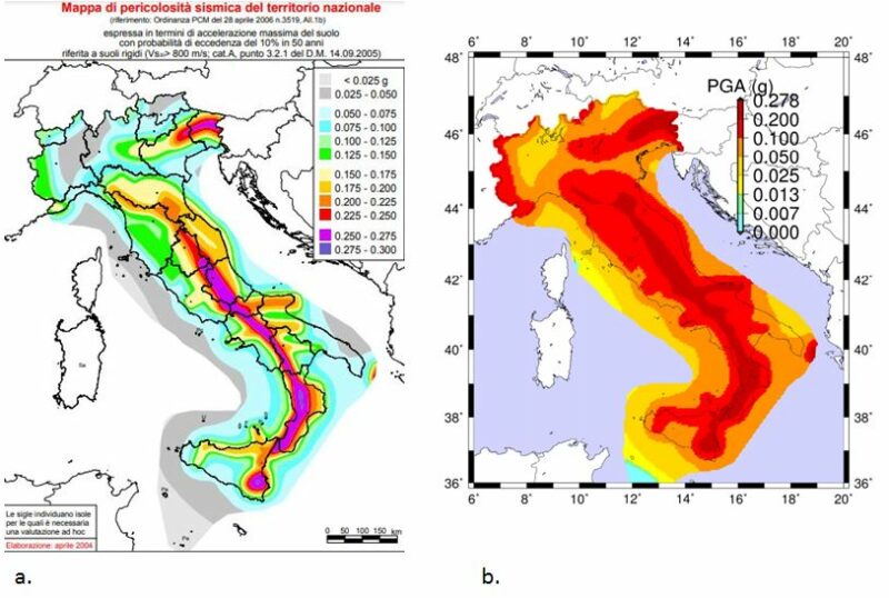 Nuova Mappa Di Pericolosità Sismica Per L’Italia