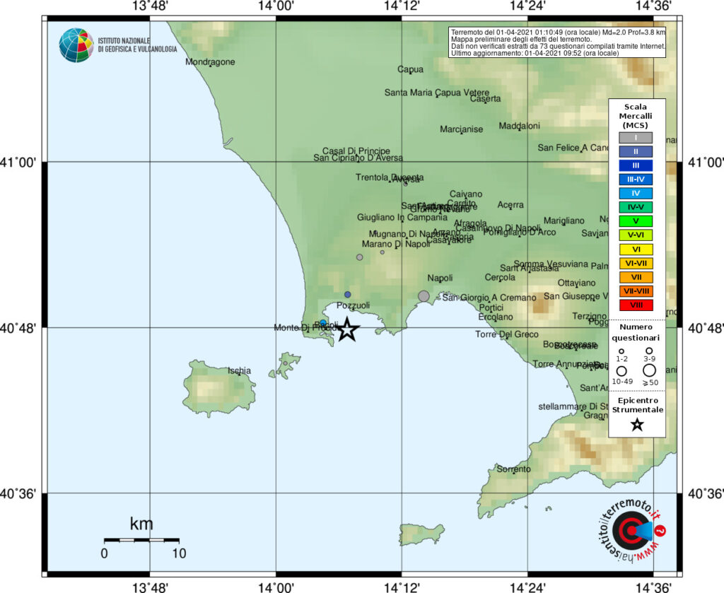 terremoto campi flegrei napoli pozzuoli