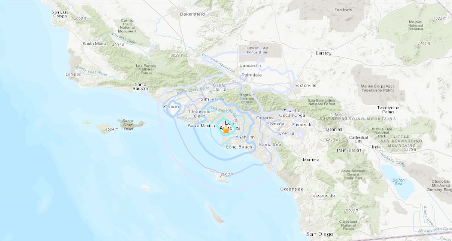 terremoto los angeles