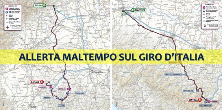 allerta maltempo giro d'italia