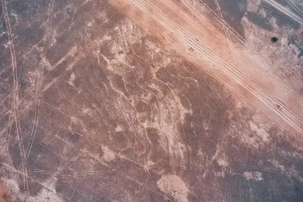 Immagini Stock - Veduta Aerea Del Geoglifi Vicino A Nazca - Famoso Linee Di  Nazca, Perù. Nel Centro, Spider Cifra È Presente.. Image 69785583