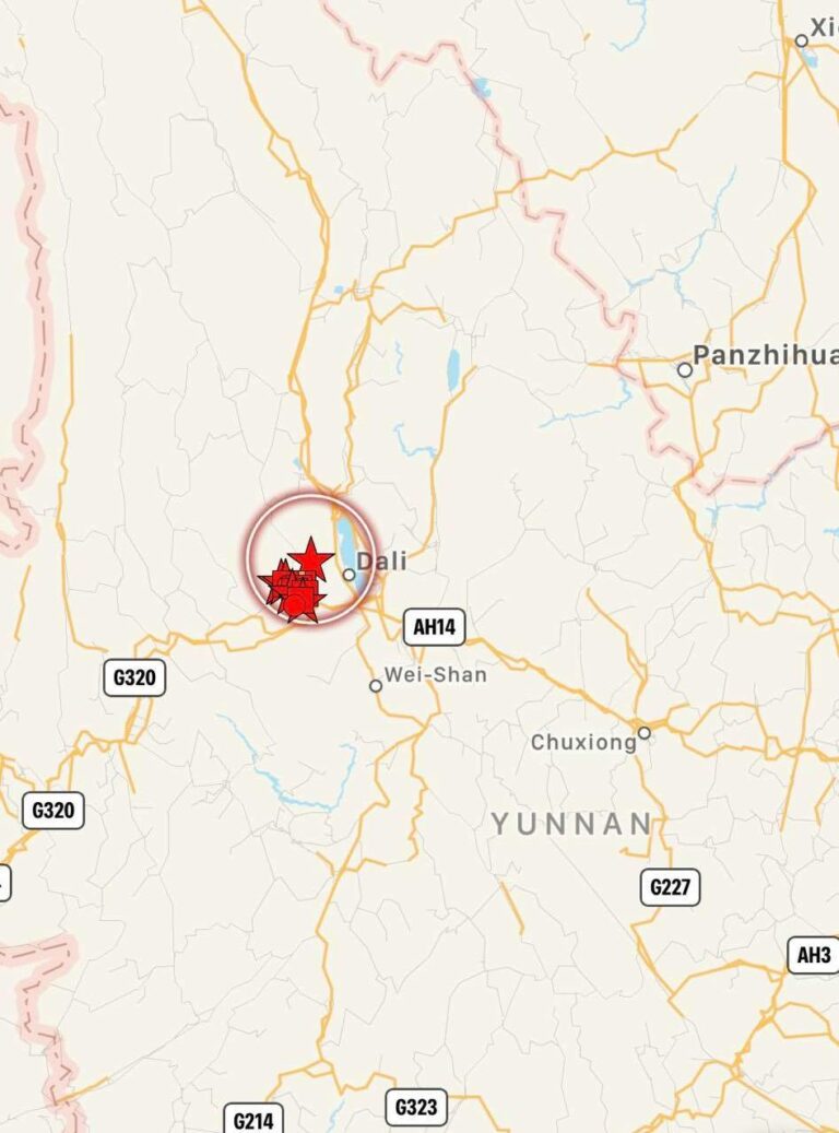 Terremoto In Cina Scossa Di Magnitudo 6 1 Nella Provincia Dello Yunnan Mappe