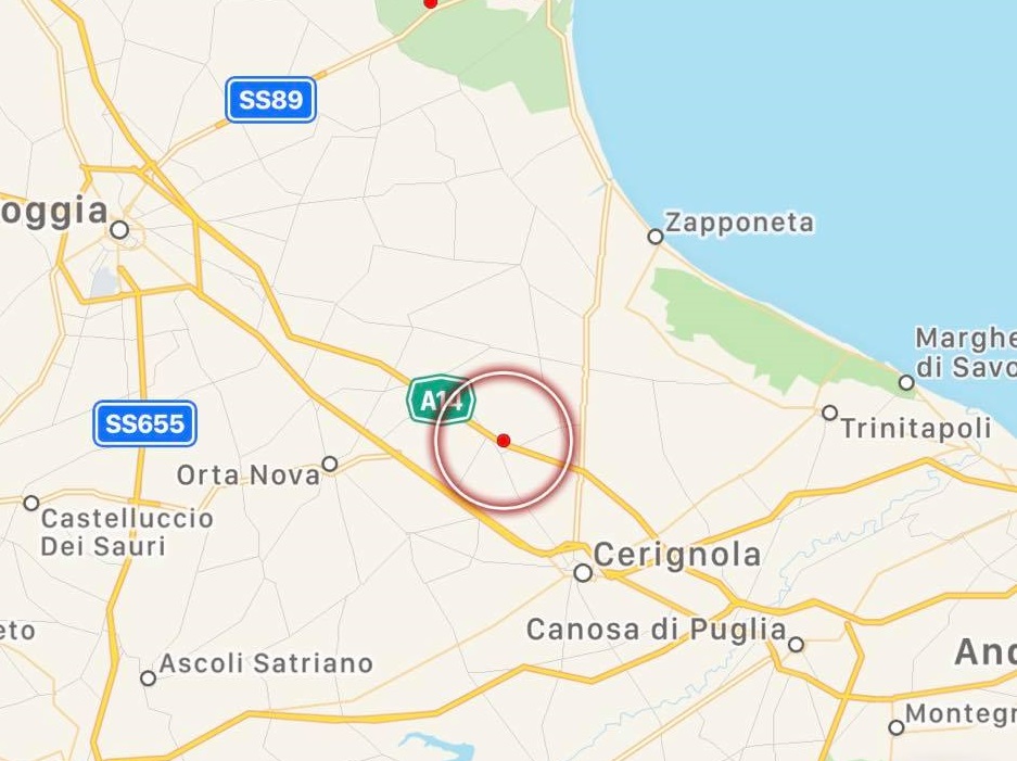 terremoto foggia puglia