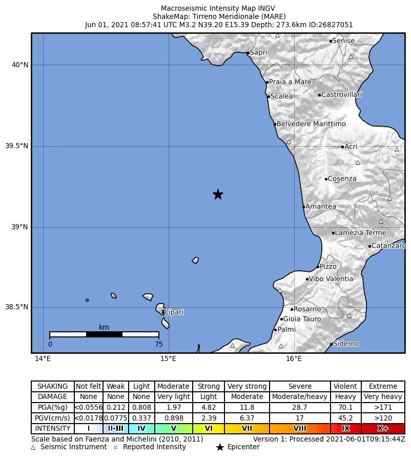 terremoto basso tirreno calabria