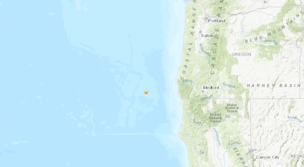 terremoto oregon