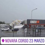 Novara devastata dal maltempo: downburst distrugge un supermercato, tetti divelti e disagi [FOTO & VIDEO]