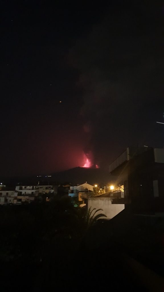 eruzione etna 8 luglio