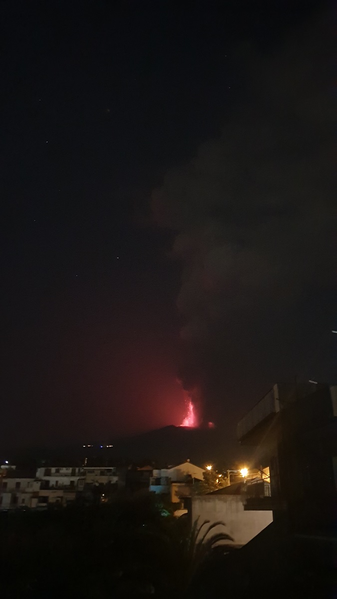 eruzione etna 8 luglio