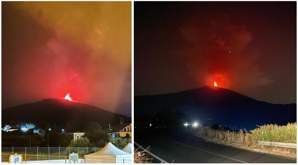 eruzione etna 8 luglio foto