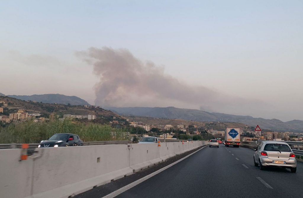 incendio reggio calabria