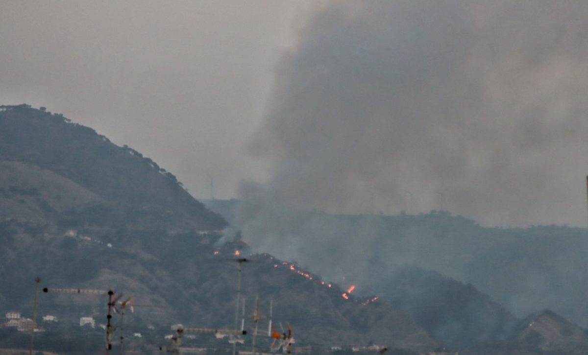 incendio reggio calabria