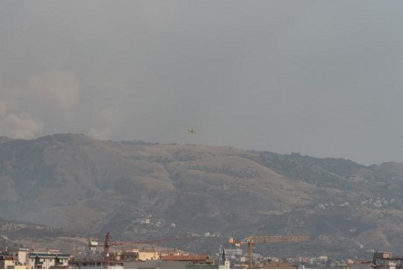 incendio zona sud reggio calabria 30 luglio