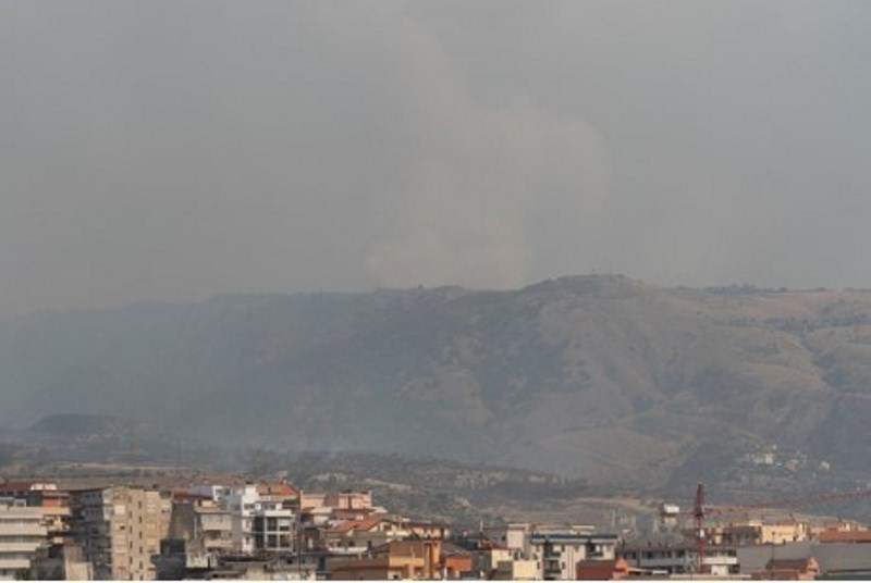 incendio zona sud reggio calabria 30 luglio