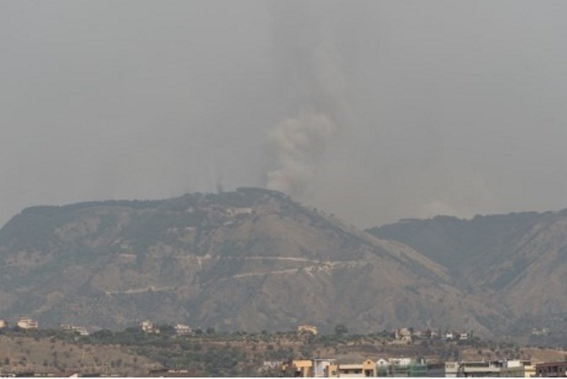 incendio zona sud reggio calabria 30 luglio