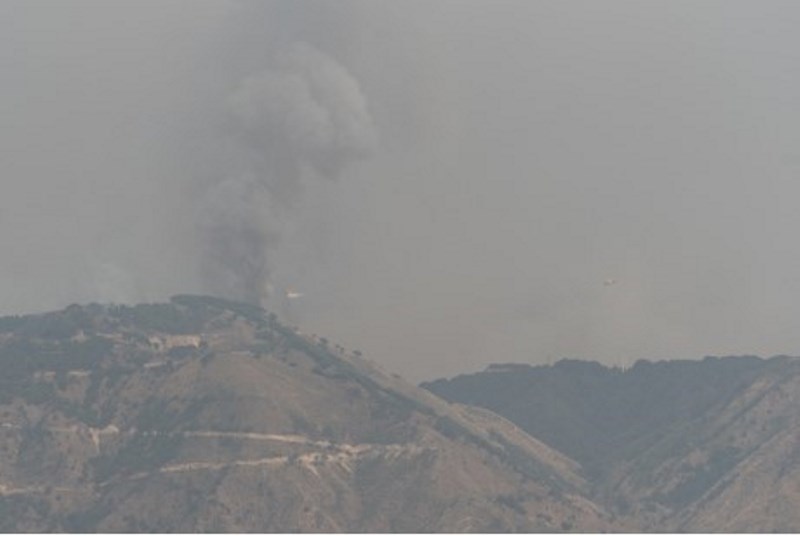 incendio zona sud reggio calabria 30 luglio