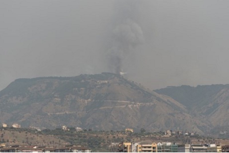 incendio zona sud reggio calabria 30 luglio