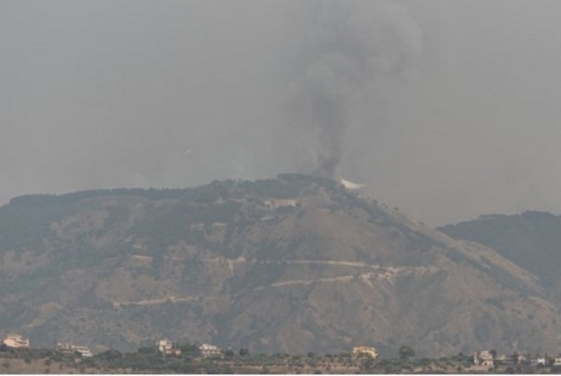 incendio zona sud reggio calabria 30 luglio