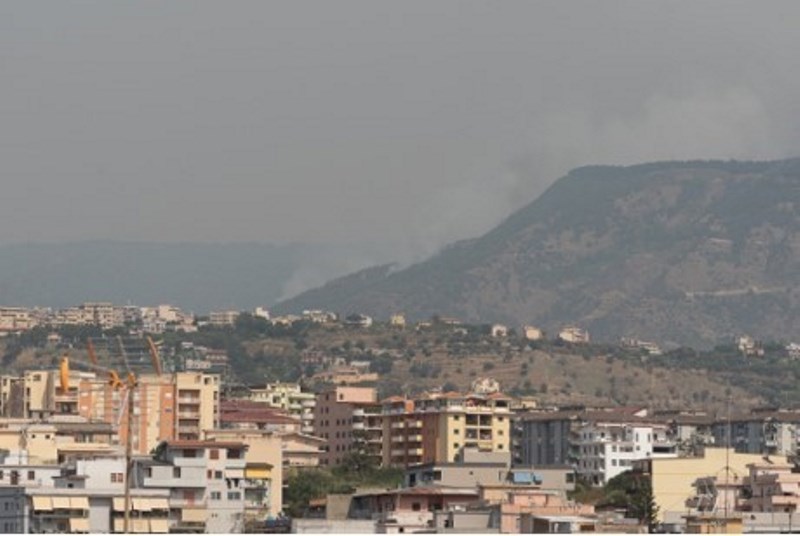 incendio zona sud reggio calabria 30 luglio