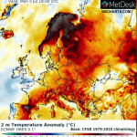 Meteo, super ondata di caldo in Scandinavia: temperature record nell’Artico, +34°C in Finlandia e Norvegia [MAPPE]