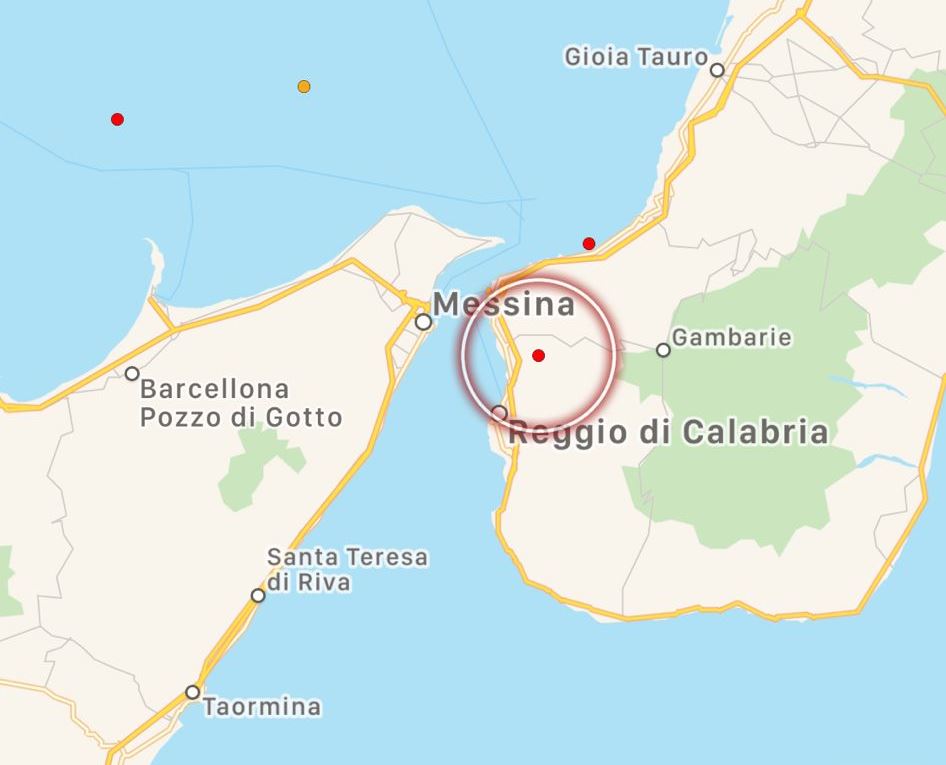 terremoto reggio calabria 28 luglio 2021