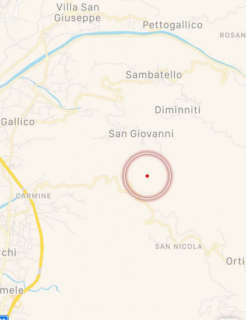 terremoto reggio calabria 28 luglio 2021