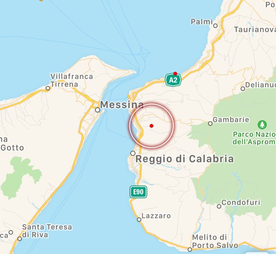 terremoto reggio calabria 28 luglio 2021