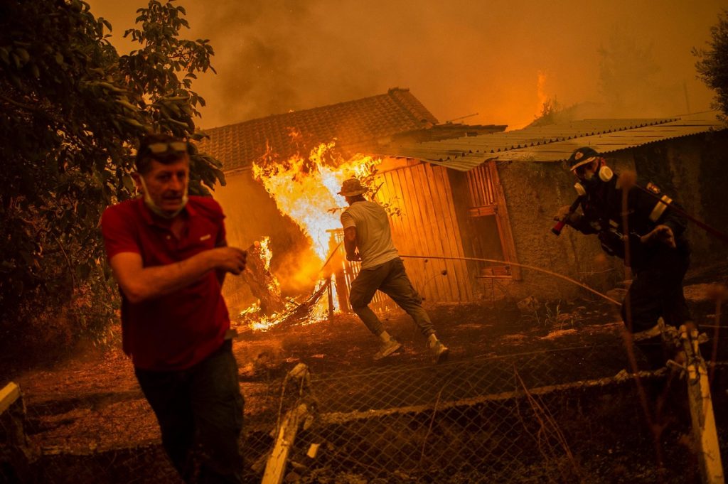 incendi grecia evia