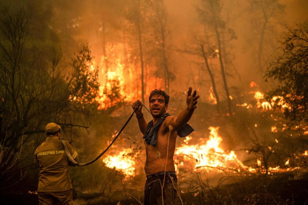 incendi grecia evia