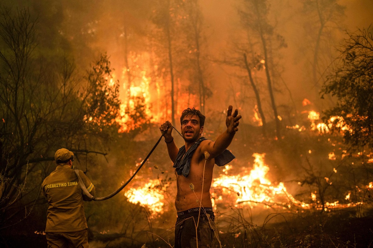 incendi grecia evia