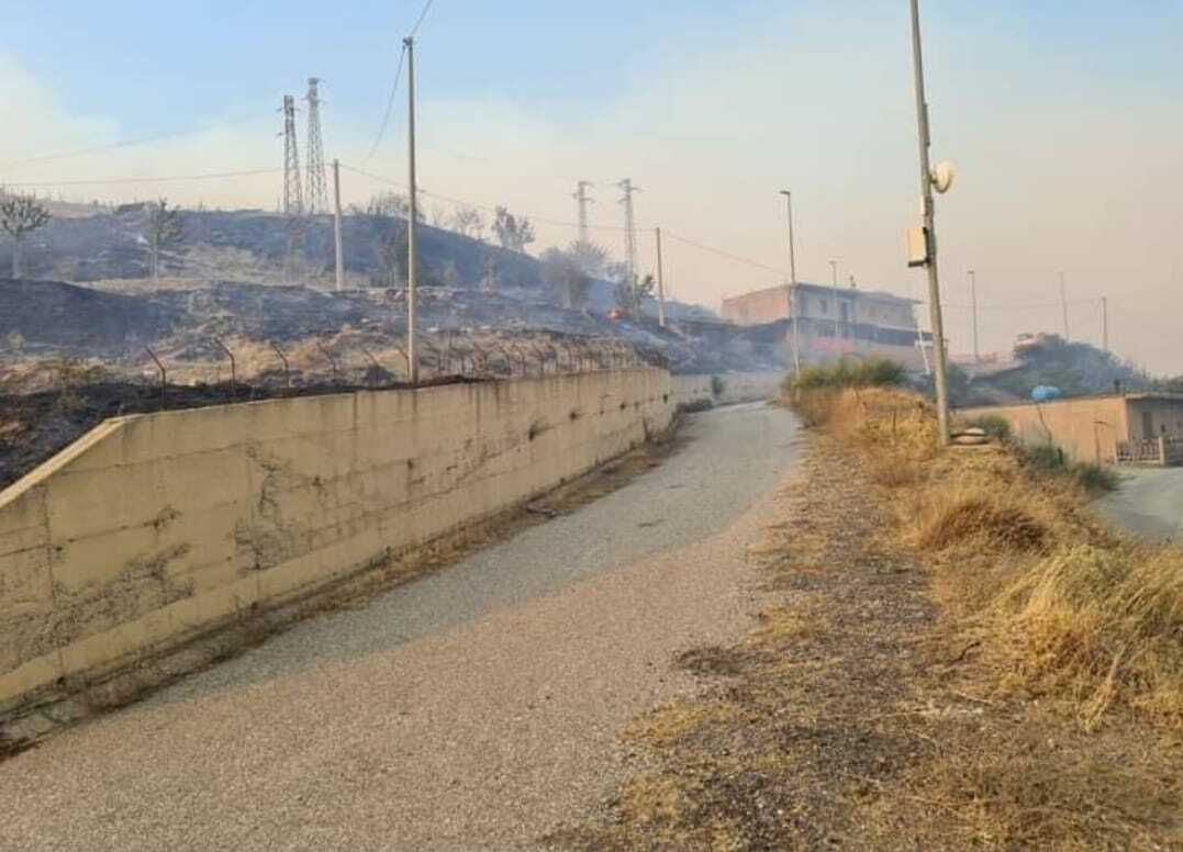 incendio roccaforte del greco