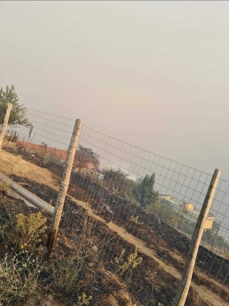 incendio roccaforte del greco