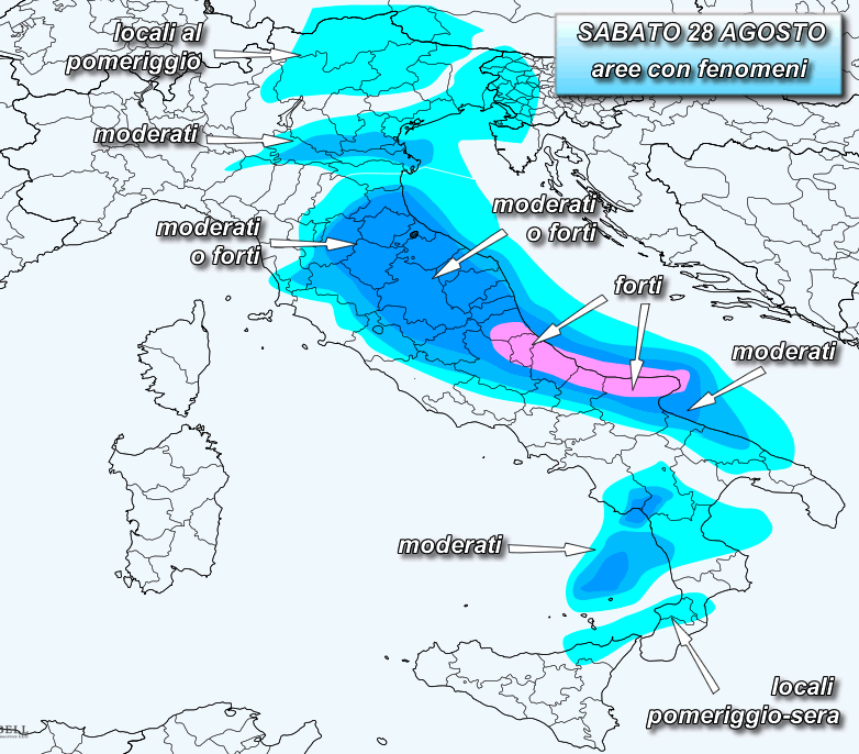 Previsioni Meteo: Oggi Rovesci E Temporali Diffusi Su Molte Regioni, Le ...