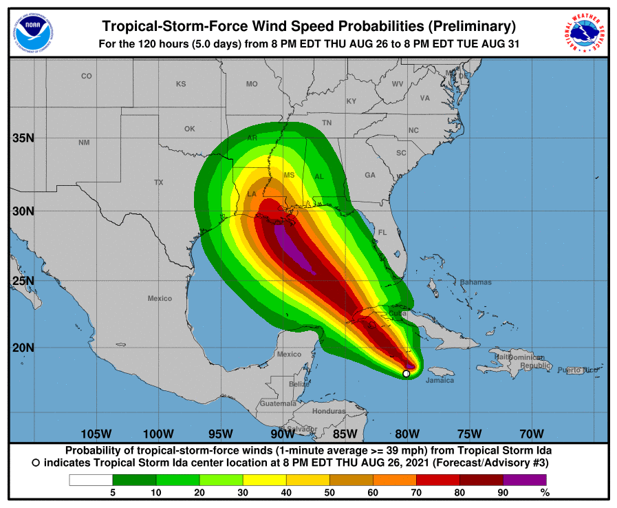 tempesta ida cuba usa