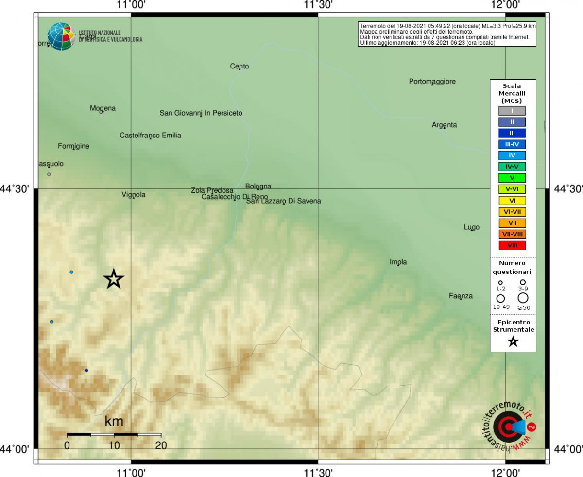 terremoto Modena Bologna Zocca