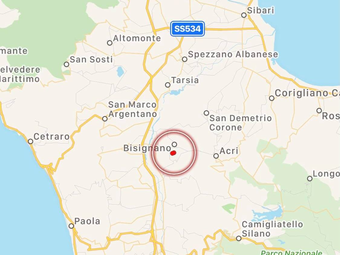 terremoto cosenza