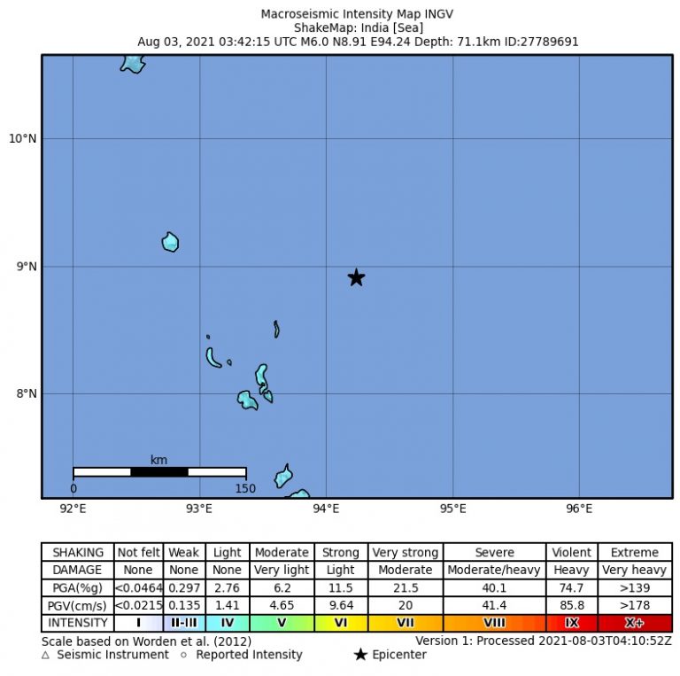 terremoto india