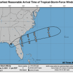 La tempesta tropicale Mindy investe la Florida, rischio inondazioni e tornado [MAPPE]