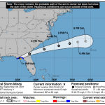 La tempesta tropicale Mindy investe la Florida, rischio inondazioni e tornado [MAPPE]