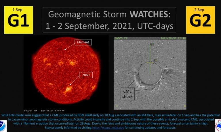 allerta tempesta geomagnetica