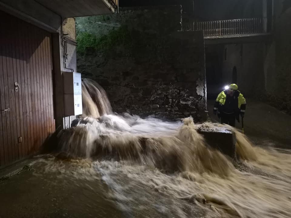 Esondazione del torrente Cole a Malonno