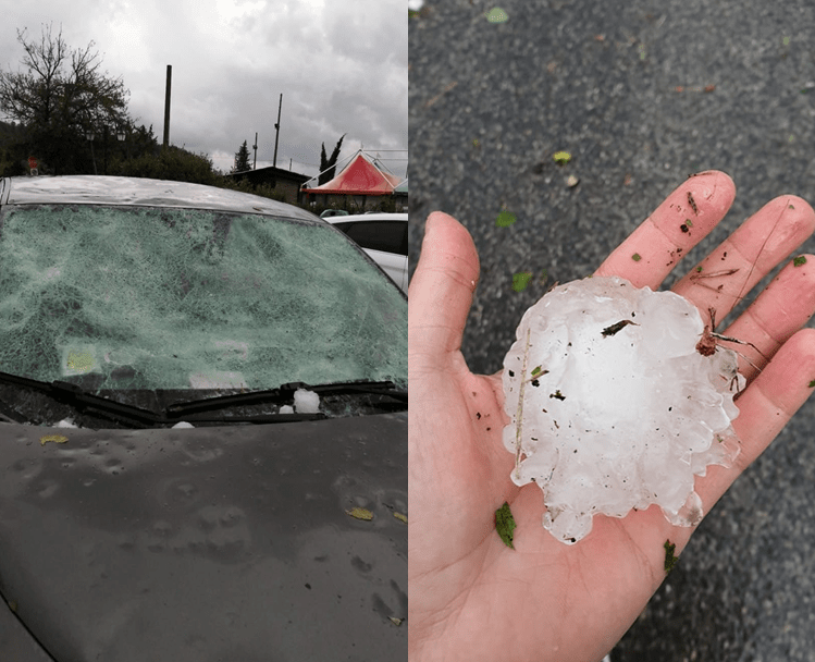 Maltempo devastante grandinata in Toscana chicchi di 8cm nel