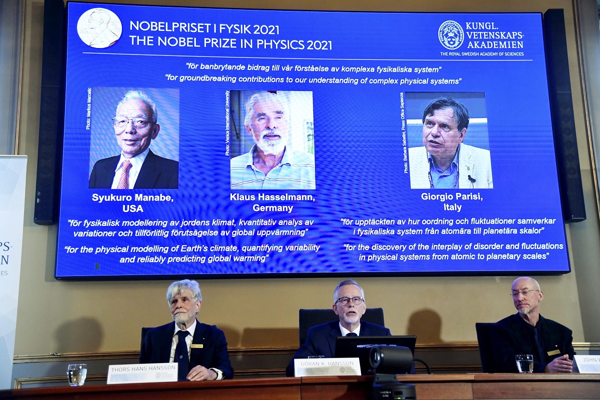 Manabe, Hasselmann, Parisi announced Nobel Prize in Physics laureates