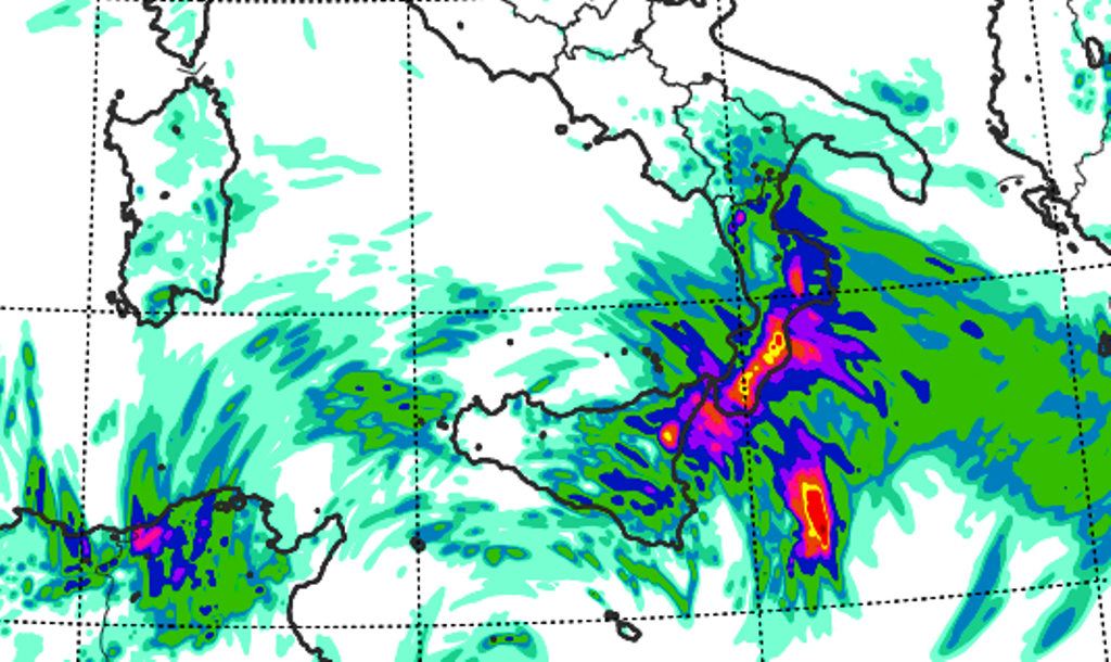 allerta meteo lunedì 25 ottobre ciclone mediterraneo