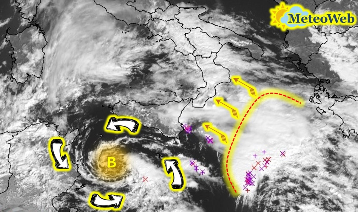 ciclone mediterraneo 25 ottobre 2021