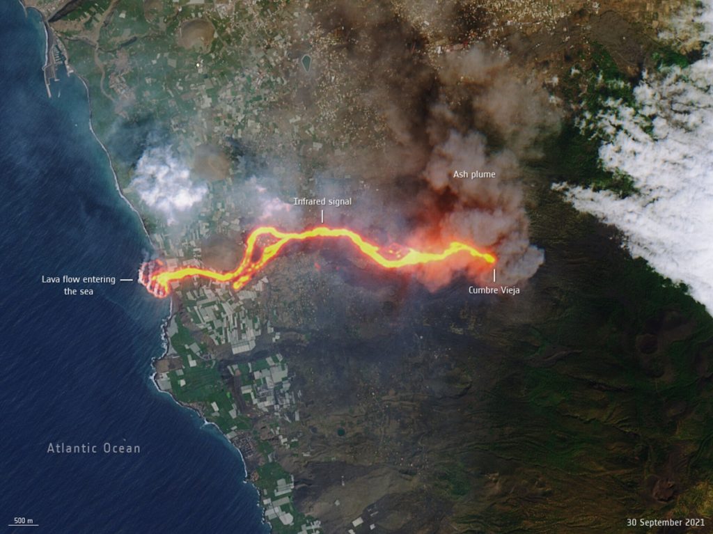 eruzione vulcano canarie